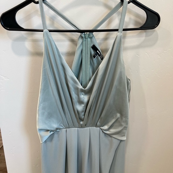 ASOS Petite Sage Green Bridesmaid Dress - Picture 1 of 7